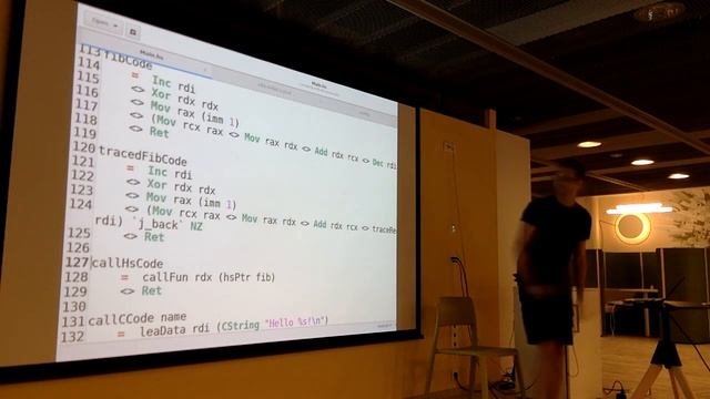 Péter Divánszky: x86–64 code generation is Haskell demo смотреть онлайн