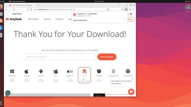 How to Install Anydesk on Ubuntu 22.04 Jammy Jellyfish | Your Remote Desktop Software for Linux смотреть онлайн