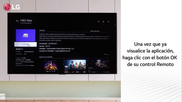 Instalación de APP HBO MAX Smart TV LG Web OS 6.0 смотреть онлайн