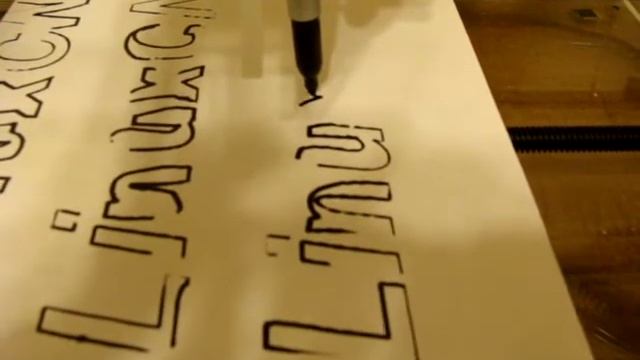 DIY CNC Router test number 4 running Linux CNC смотреть онлайн