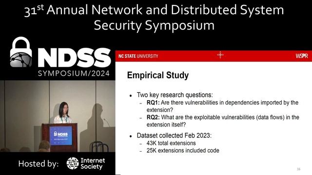 NDSS 2024 - UntrustIDE: Exploiting Weaknesses in VS Code Extensions смотреть онлайн