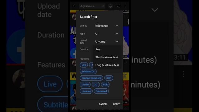 Use YouTube Search filter|Sort by, Type ,Upload date , Duration,and Features in YouTube, digitalmis смотреть онлайн
