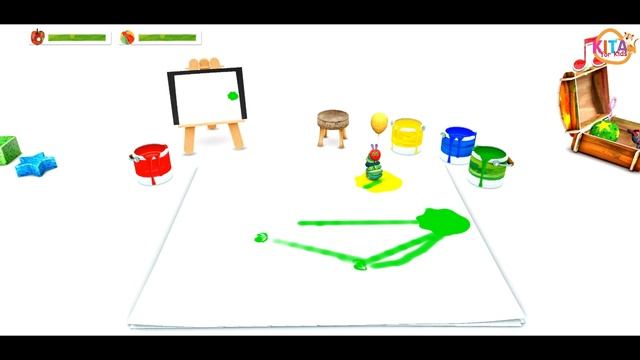 day 4 the very hungry caterpillar nimmersatt / game play from KITS for kids / best apps for your ki смотреть онлайн