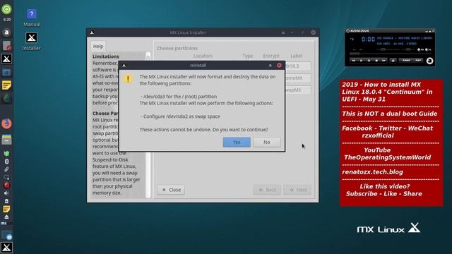 #2019Year - How to install #MXLinux18.3 "Continuum" in #UEFI - #May 31 смотреть онлайн