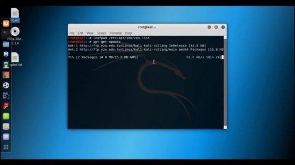 How to update sources list repository of kali linux