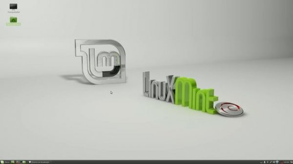 Linux Mint LMDE com a interface Cinnamon a 64 bits