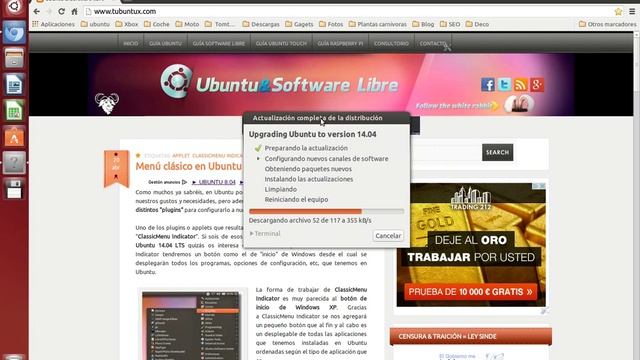 Actualizar de Ubuntu 13.10 a Ubuntu 14.04 LTS смотреть онлайн