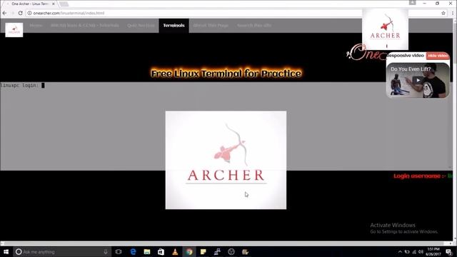 Free Linux Terminal on OneArcher.com смотреть онлайн