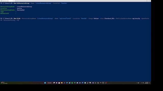 Create Azure Linux VM in Power Shell смотреть онлайн