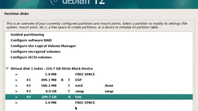 Debian 12 Graphical Installation смотреть онлайн