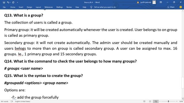 Red Hat Linux 6/7 Question and answers //User management//Q no 11 to 15//Jyothi IT Solutions// смотреть онлайн