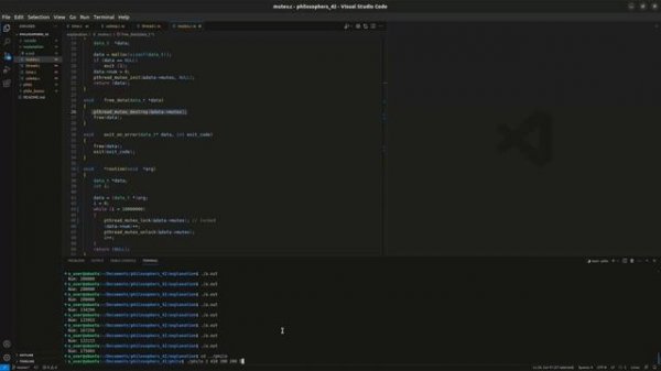Philosophers, 42 School Project. Dining Philosophers Project. C Implementation