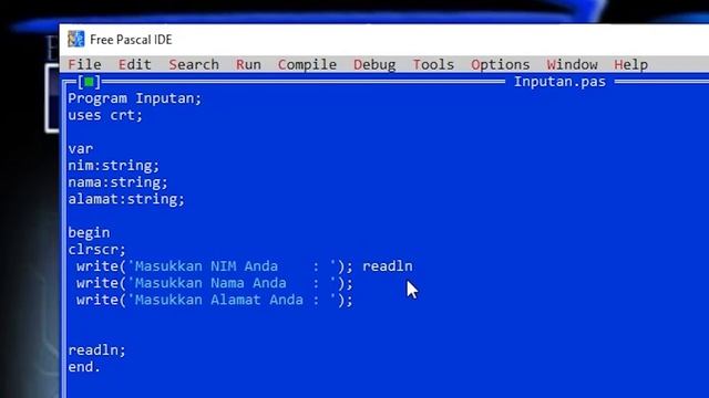 Tutorial Instal Free Pascal dan Membuat Program Inputan Sederhana #BelajarPascal 1 смотреть онлайн