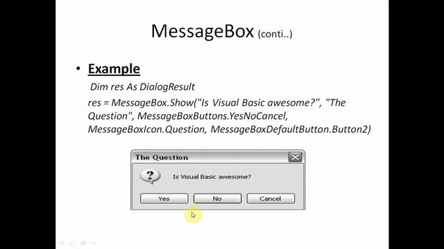 VB.NET Tutorials - Concept of MessageBox with an example (Theory as well as Practical) смотреть онлайн