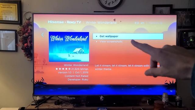 tv Roku- imagen de fondo, como cambiar смотреть онлайн