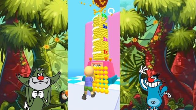 luck marble with oggy and jack android ios game||oggy game смотреть онлайн