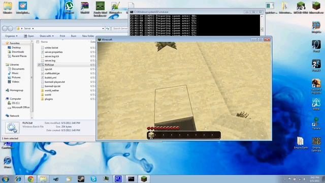 [1.7] How to make a Minecraft Bukkit server + Port Forwarding + Installing Plugins смотреть онлайн