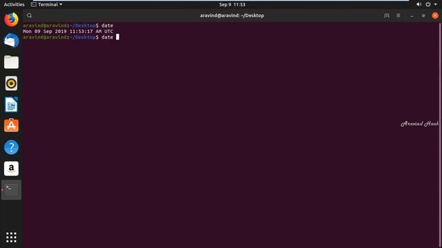 How to get the current date and time in the terminal and set a custom command in Linux смотреть онлайн