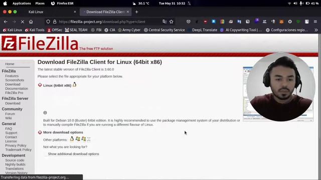 Como instalar FileZilla en Kali Linux смотреть онлайн