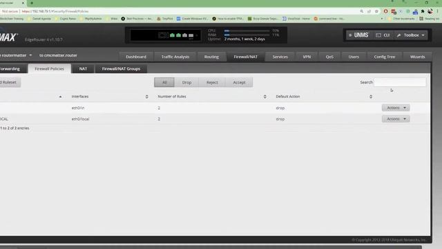 EdgeRouter EdgeOS Logging - How and Where смотреть онлайн