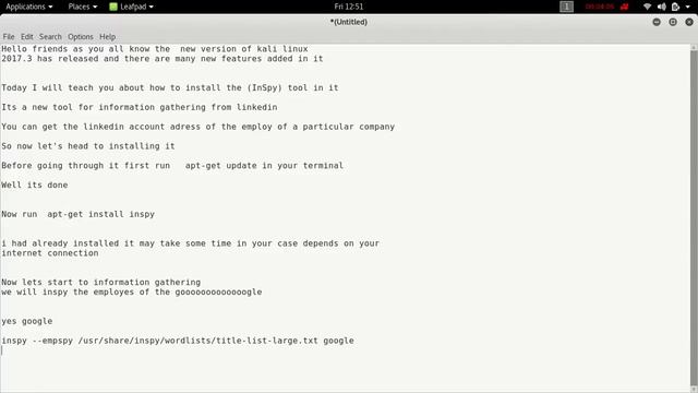 What is Inspy and How to install it In Kali Linux mp4 смотреть онлайн