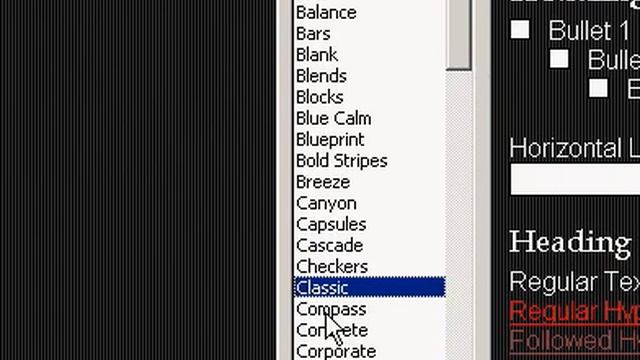 Microsoft Office Word 2003 Apply a theme To a new Web page смотреть онлайн