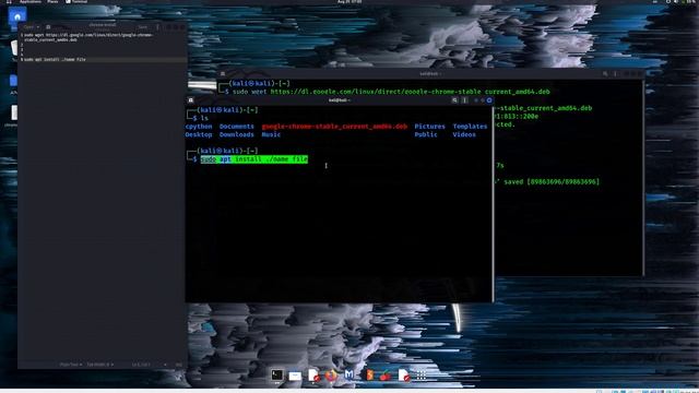 شرح طريقة تثبيت جوجل كروم على كالي لينكس | How to install Google chrome on Kali Linux 2022 смотреть онлайн