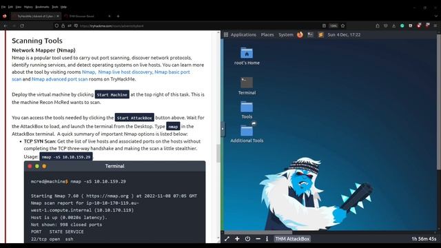 TryHackMe | Advent of Cyber 2022 | Day 4 - Scanning смотреть онлайн