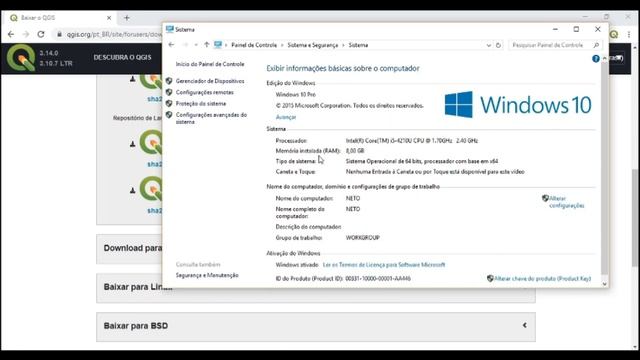 Aula 01 - Instalação do Software QGIS смотреть онлайн