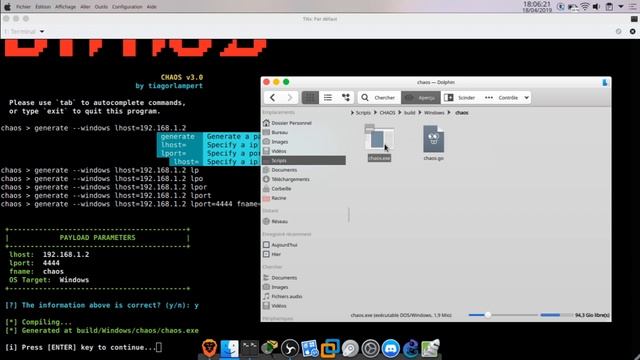PRENDRE LE CONTRÔLE D'UN PC AVEC CHAOS V3 | Partie 1 смотреть онлайн