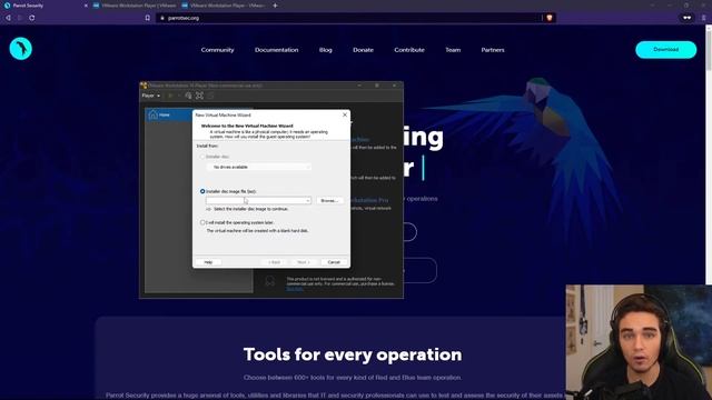 Install Parrot Security on a VM with VMware Player смотреть онлайн