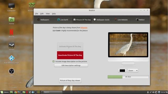 Live wallpapers in Linux Mint 17+ with Wallch смотреть онлайн