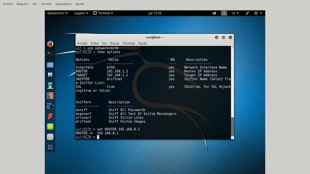 websploit con kali linux смотреть онлайн