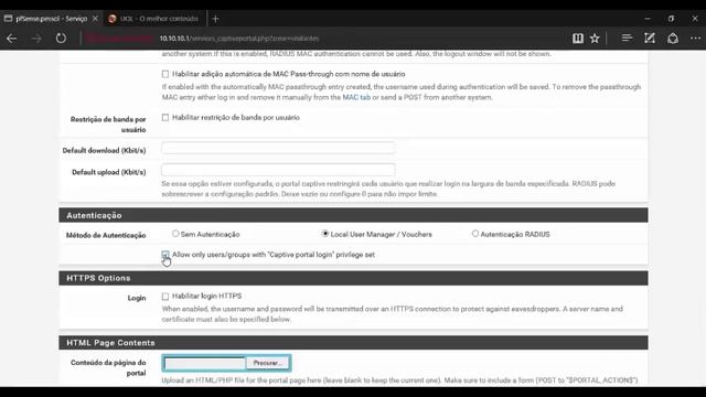 Controlando acesso no pfSense com Captive Portal com autenticação e Vouchers #02 смотреть онлайн