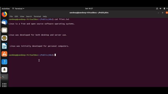 Linux Commands Tutorial part 4 || cat command with examples смотреть онлайн