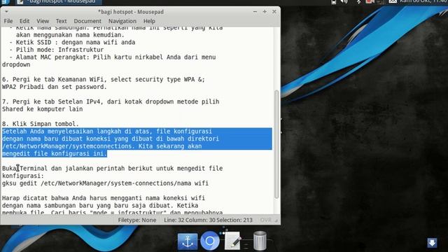 Tutorial Cara Membuat Wifi Hotspot di LInux смотреть онлайн