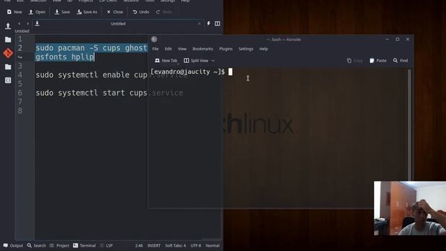 Instalar impressora no ArchLinux e derivados смотреть онлайн