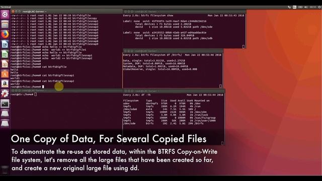 Copy-on-Write File Copies, using cp, BTRFS and reflink смотреть онлайн