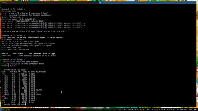 formatting sd card on linux using fdisk and mkfs смотреть онлайн