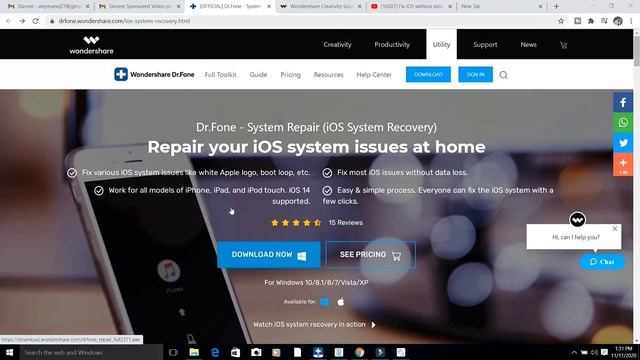 How To Fix IOS System By Wodershare Dr.Fone смотреть онлайн