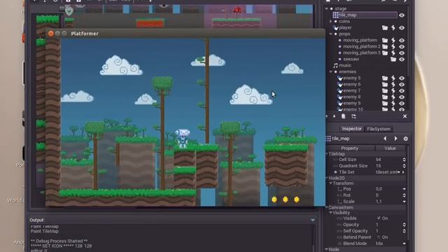 Godot game engine on Ubuntu linux смотреть онлайн
