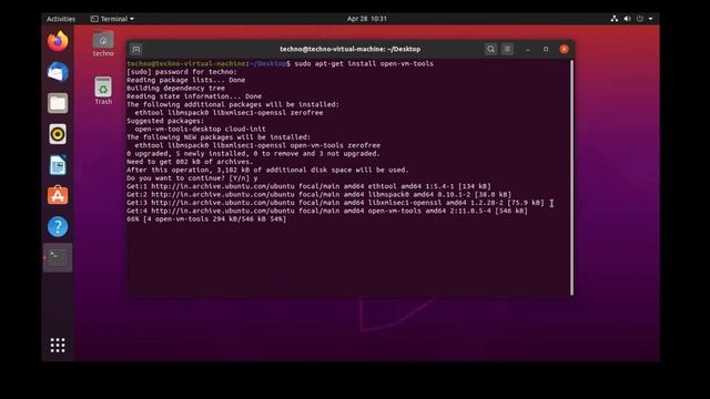 INSTALLATION OF VM-TOOLS IN UBUNTU 20.04 LTS смотреть онлайн