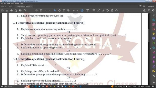 Linux Operating System | SEM 3 IT || GTU MOST IMP Question paper 2023 смотреть онлайн