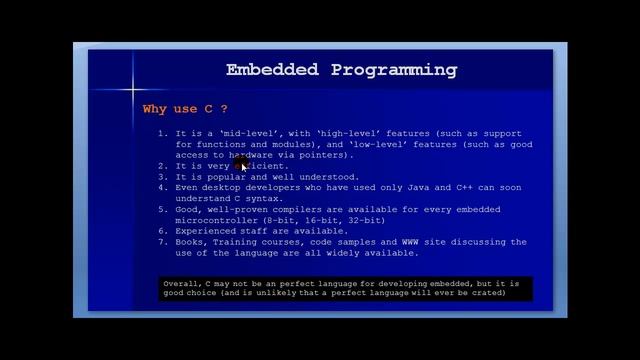 Embedded C Programming , Why use C? смотреть онлайн
