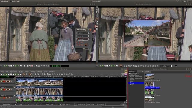 Cinelerra GG Infinity: Create Split Screen Video Clips A Video Editing Tutorial смотреть онлайн