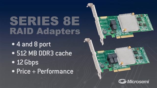 Microsemi: Series 8E RAID Adapter (Conversation) смотреть онлайн