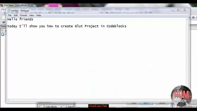 How to Create GLUT Project - Codeblocks Tutorial смотреть онлайн