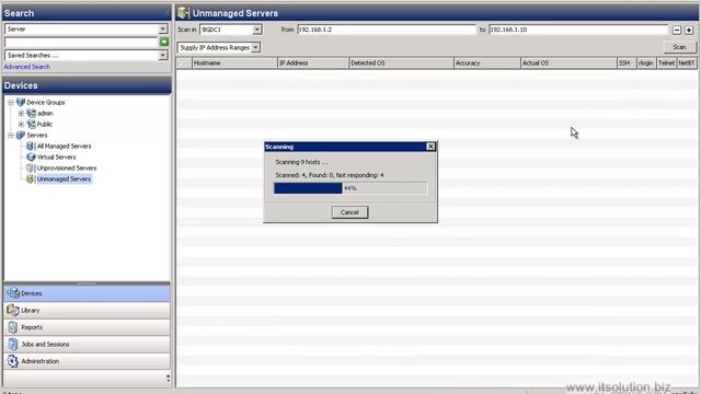 Run HP SA 9 unmanaged server scan смотреть онлайн