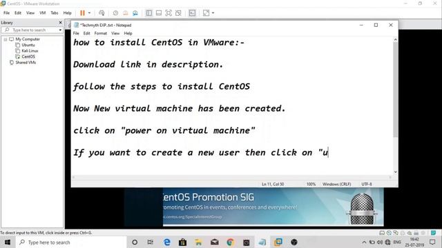 How to install CentOS-7 (1810) in VMware смотреть онлайн