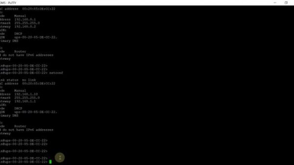 How to change IP address to EATON Gigabit network card for UPS Network-M2